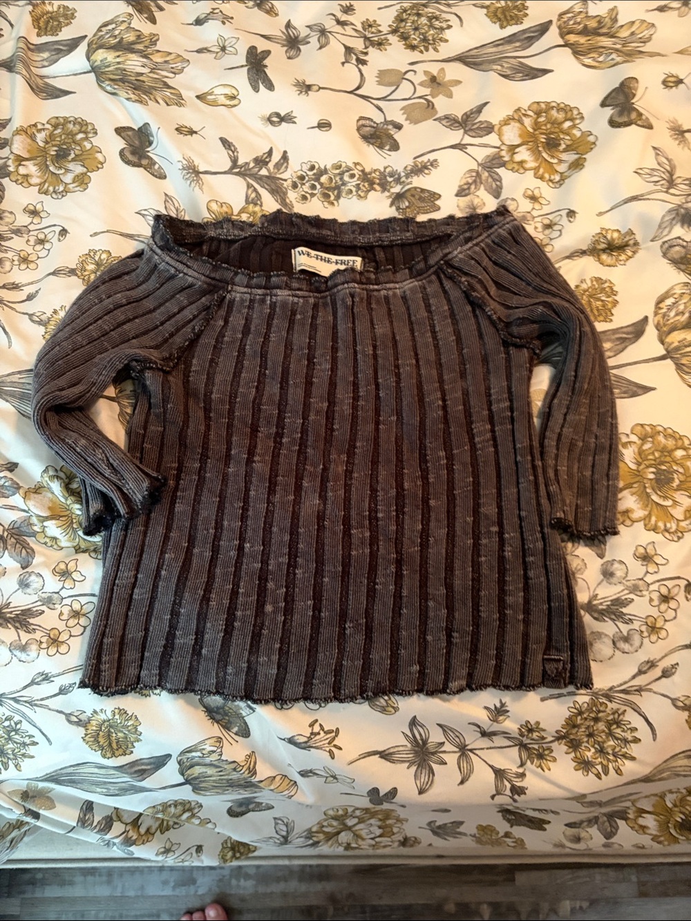 We the free Off-the-Shoulder Ribbed Knit Top